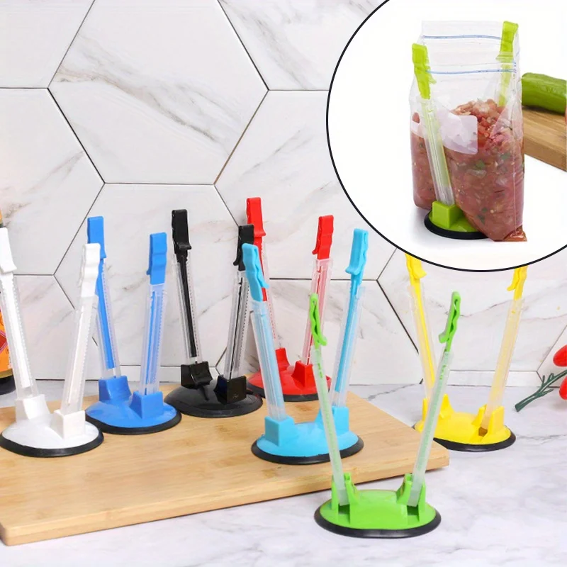 Food Storage Bags Reusable - 1 Peça Prateleira Suspensa Multiuso para