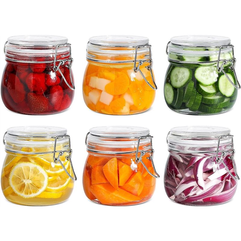 Food Storage Glass Set - Frascos de vidro A96K 17 onças