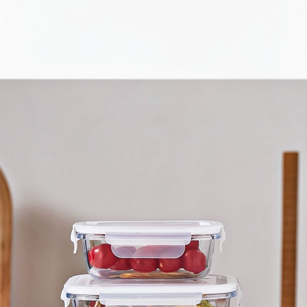 Food Storage Glass Set - Caixa de almoço de vidro, adequada