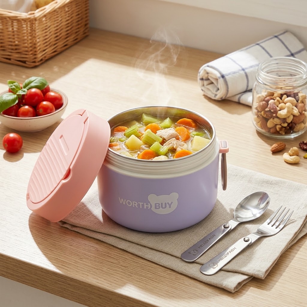 Food Storage Made Easy - Marmita Térmica de Aço Inoxidável 304