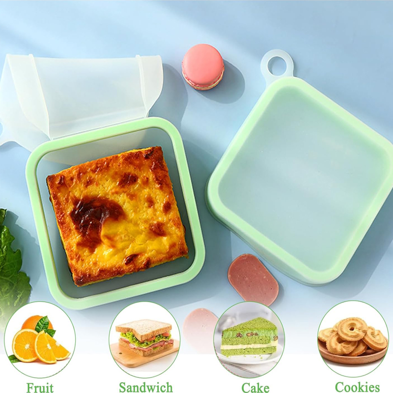 Food Storage Made Easy - Sanduíche de silicone torrada bento caixa