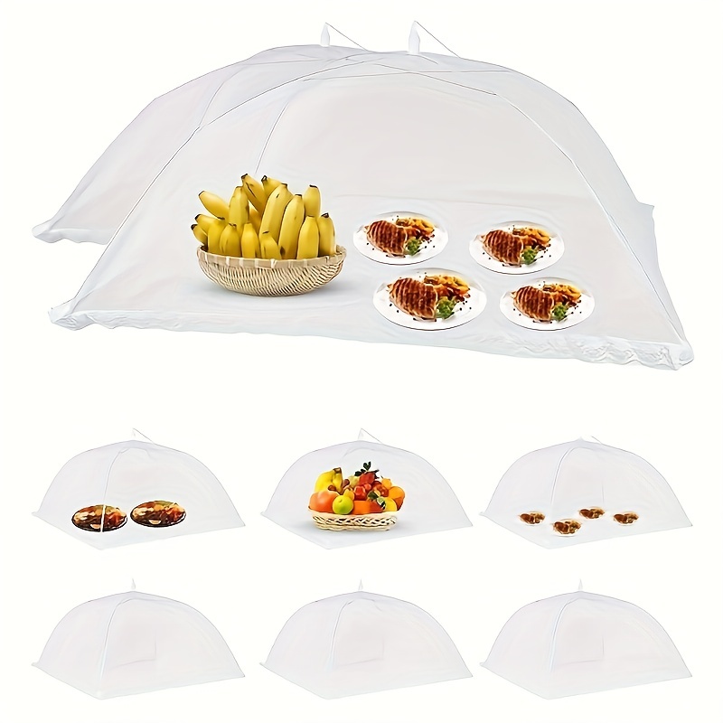 1pcwhite à prova de mosca capa - Food Storage Tupperware avaliação e preço