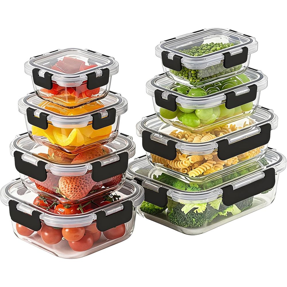 Conjunto de 8 Peças de Armazen - Food Storage Glass Set avaliação e preço