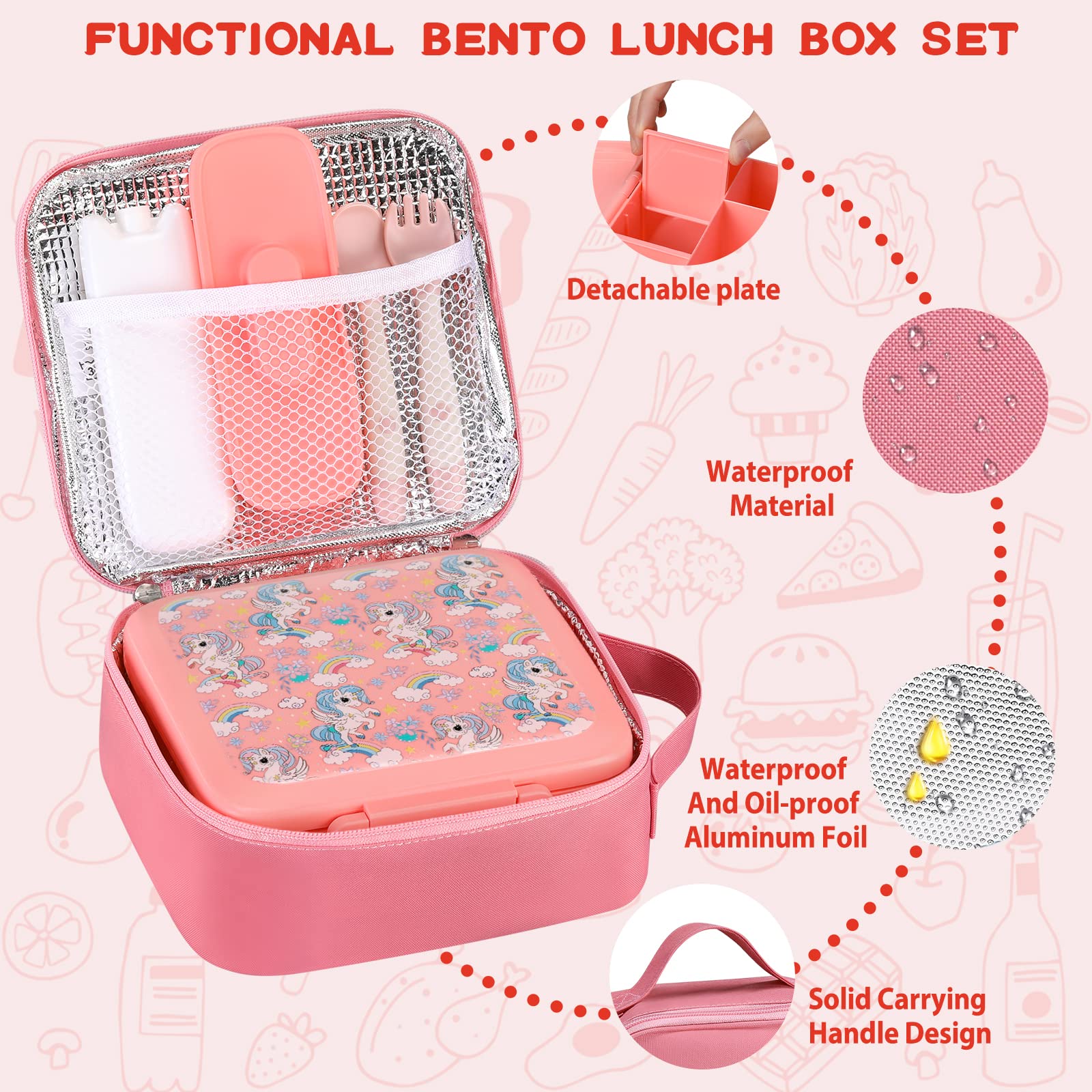 Lancheira Bento para crianças  - Food Storage Vacuum Bags avaliação e preço