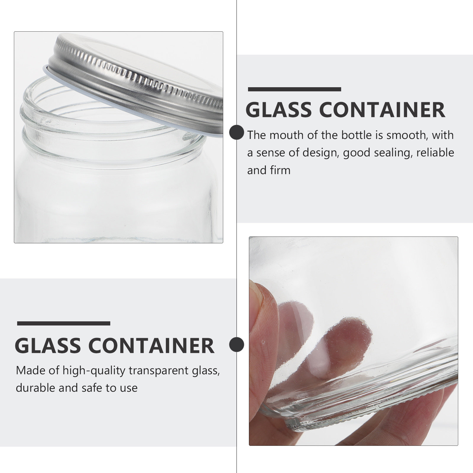 Conjunto de 6 potes de vidro t - Food Storage Glass Set avaliação e preço