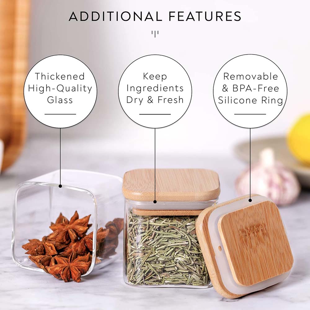 Frascos De Vidro Definidos Com - Food Storage Glass Set avaliação e preço