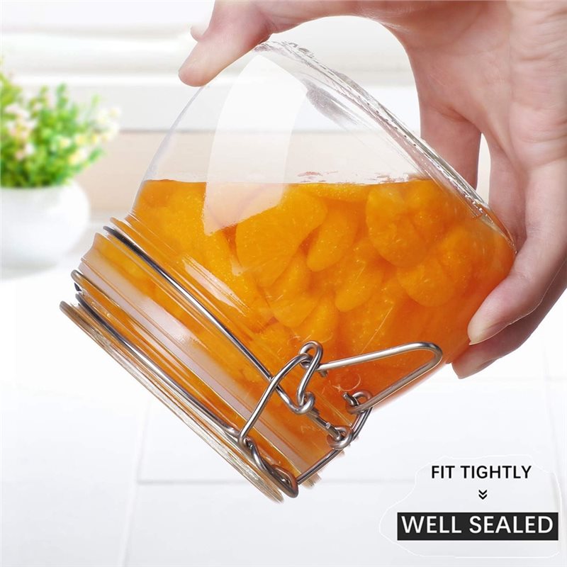 Frascos de vidro A96K 17 onças - Food Storage Glass Set avaliação e preço