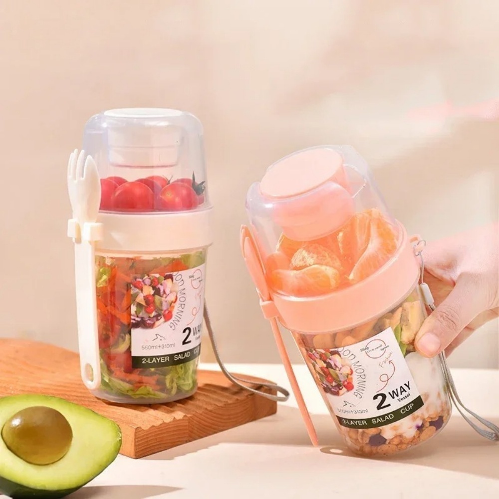 Copo de salada portátil copo d - Food Storage Yogurt avaliação e preço