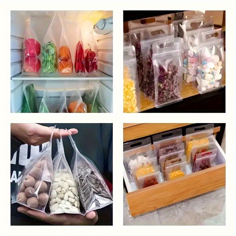 10 unidades de sacos reutilizá - Food Storage Bags Reusable avaliação e preço