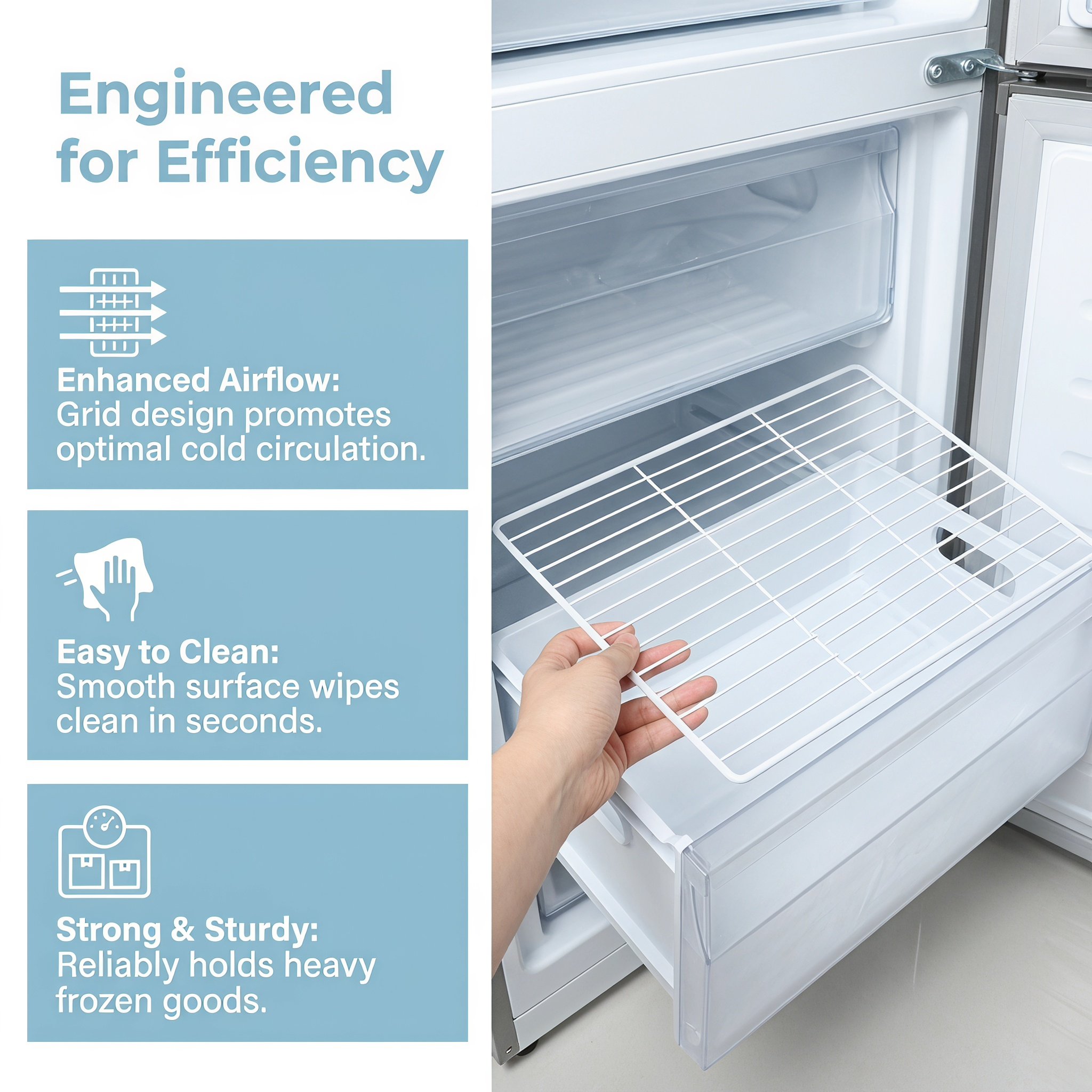 Divisória de Metal para Refrig - Food Storage Organizer avaliação e preço