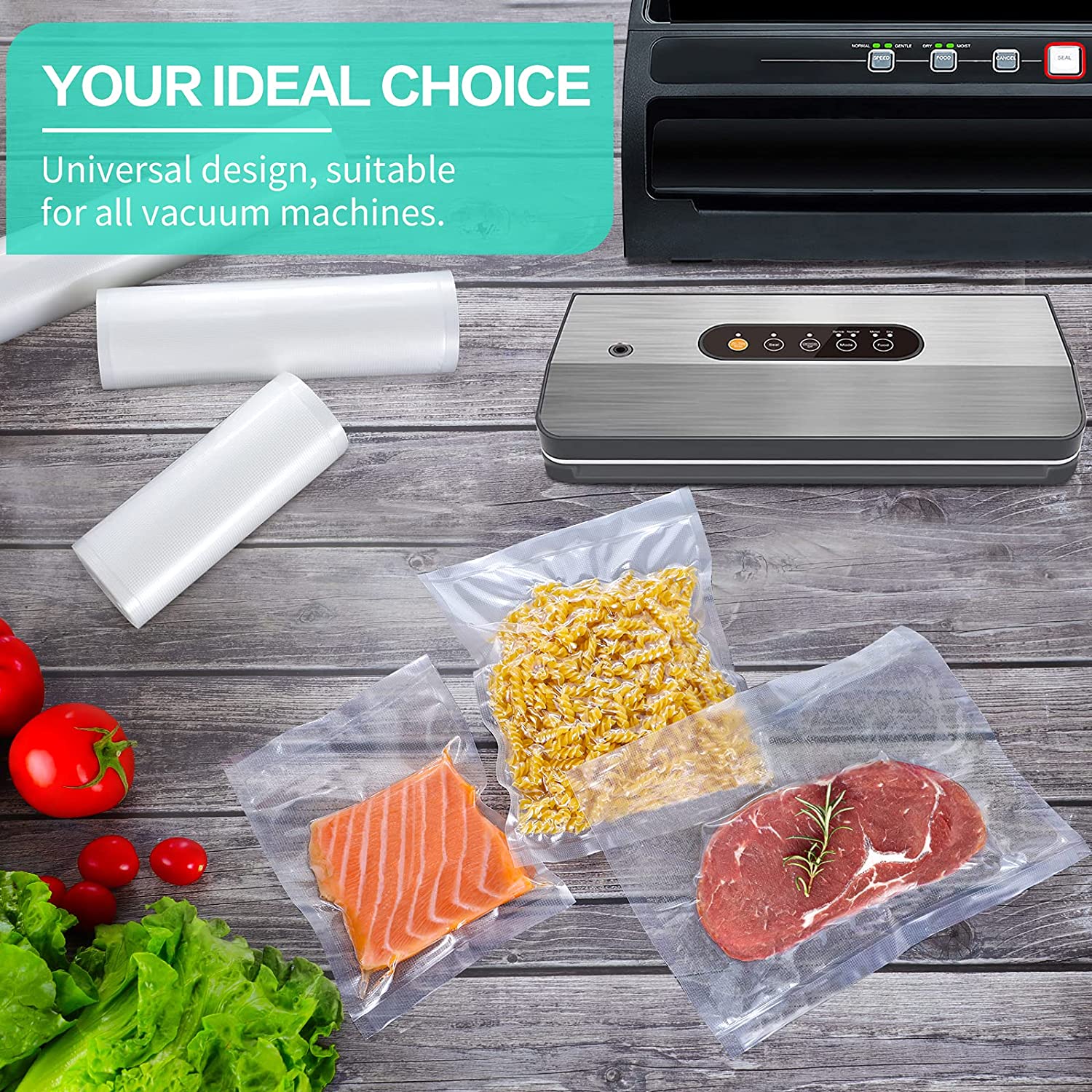 Sacos de Cozinha para Seladora - Food Storage Vacuum Bags avaliação e preço