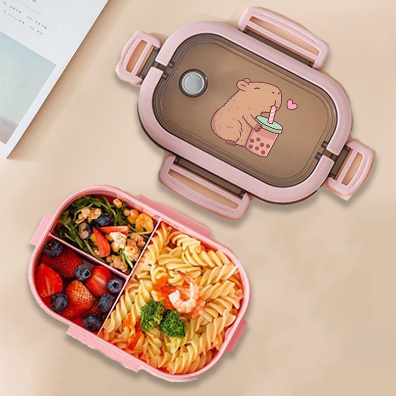 Capivara bento lancheira anime - Food Storage Organizer avaliação e preço