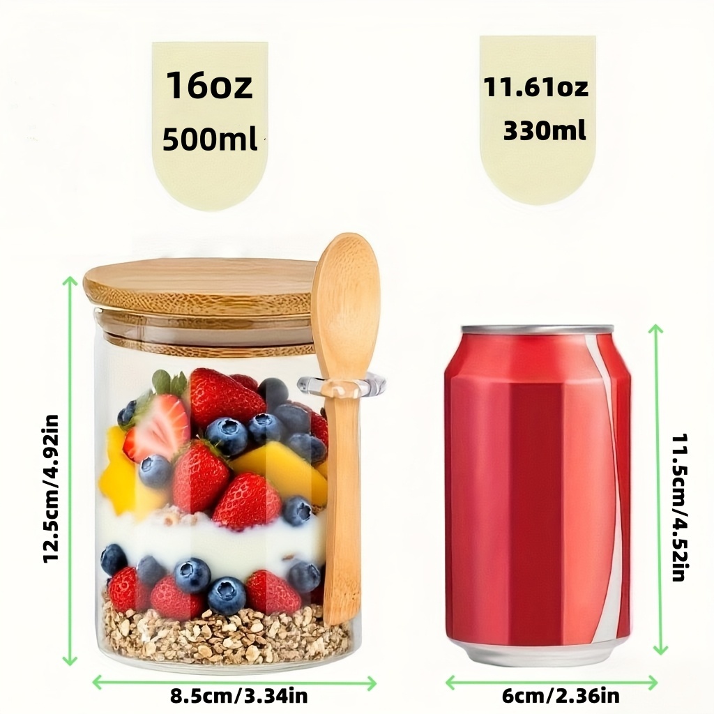 Conjunto de 1/2/4/8 copos de v - Food Storage Glass Set avaliação e preço