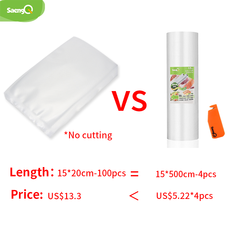 SaengQ Sacos de vácuo de cozin - Food Storage Vacuum Bags avaliação e preço