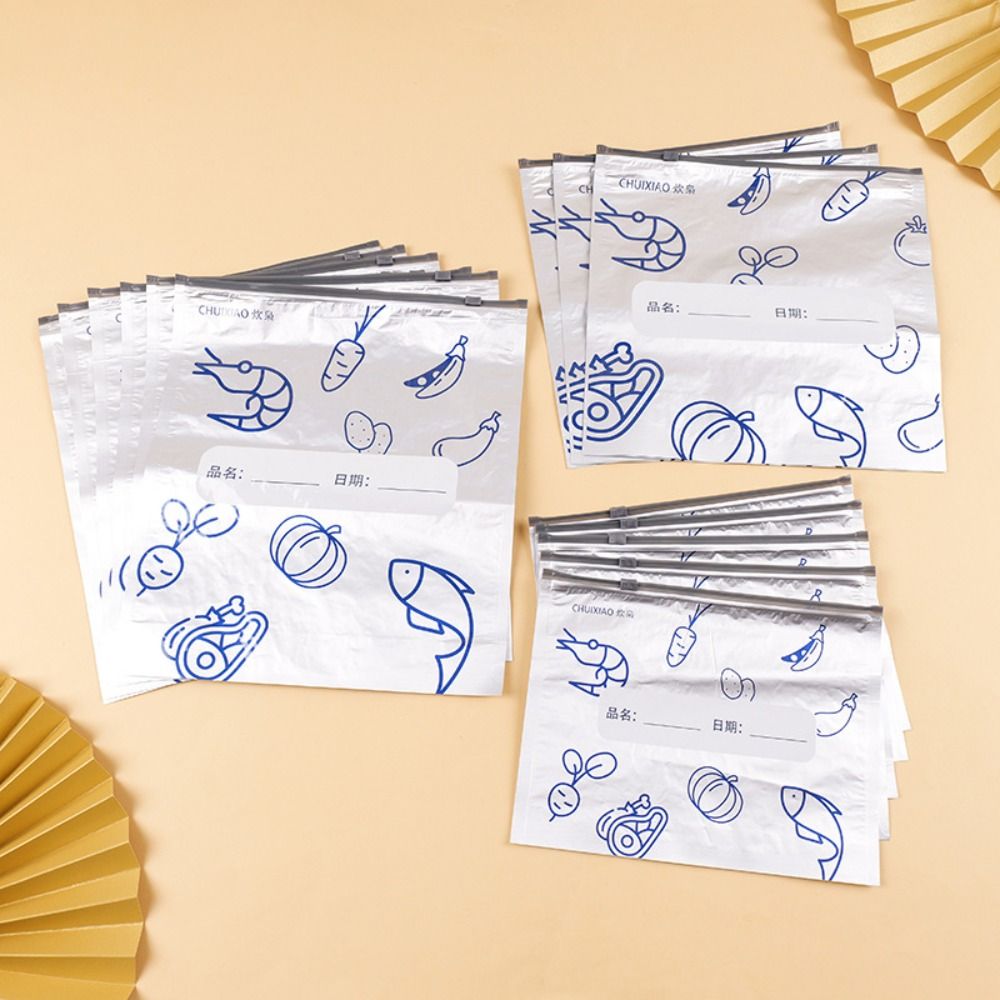 10 Unidades/Pacote Saco de Alu - Food Storage Bags Reusable avaliação e preço