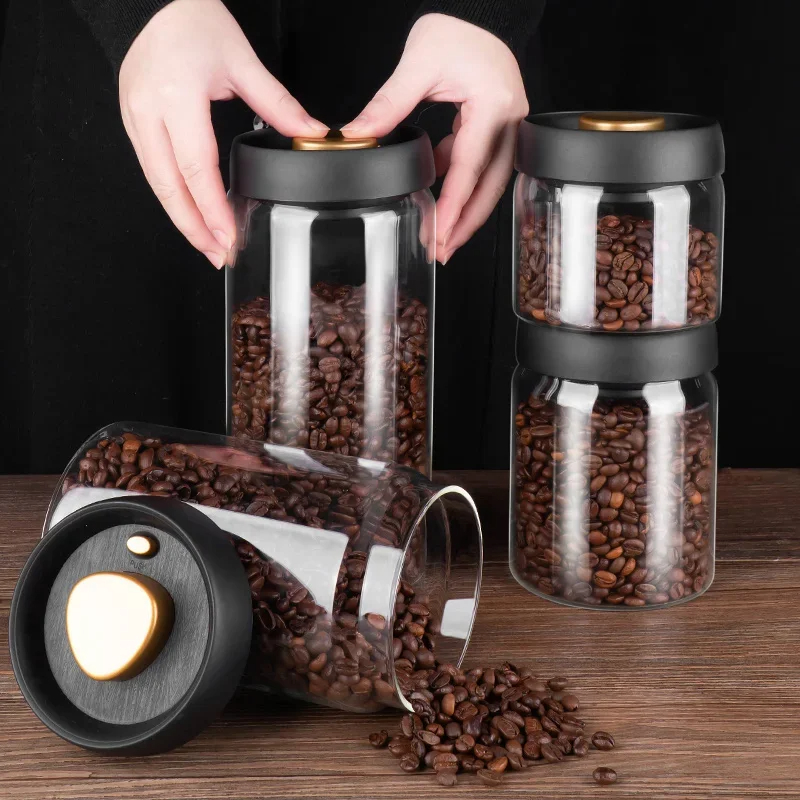 Frasco selado a vácuo de grãos - Food Storage Glass Set avaliação e preço