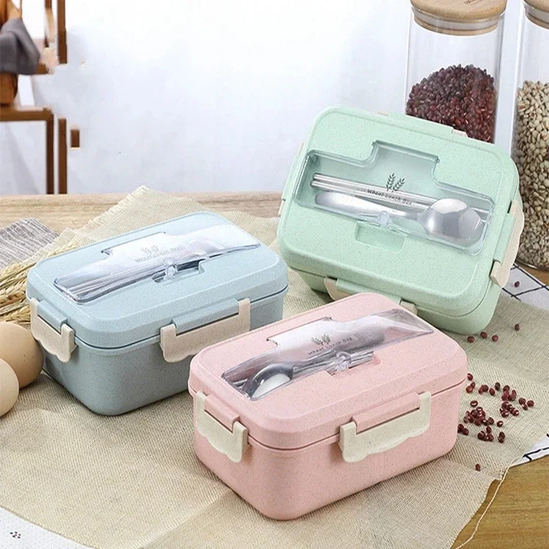 Caixa Bento de Palha de Trigo  - Food Storage Made Easy avaliação e preço