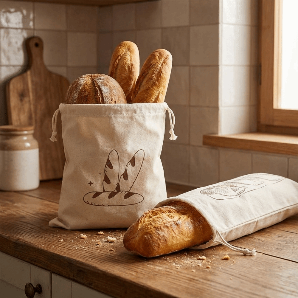 2 Sacos Grandes de Linho para  - Food Storage Bags Reusable avaliação e preço