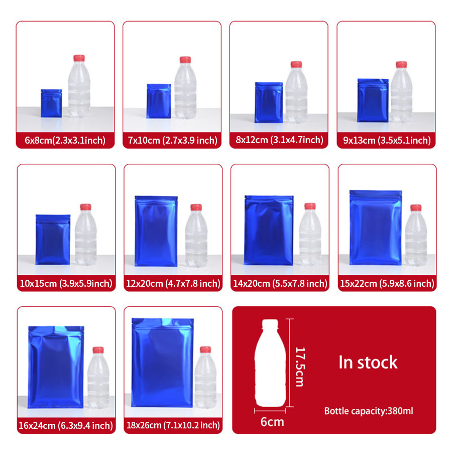 100 unidades de bolsas com zíp - Food Storage Bags Reusable avaliação e preço
