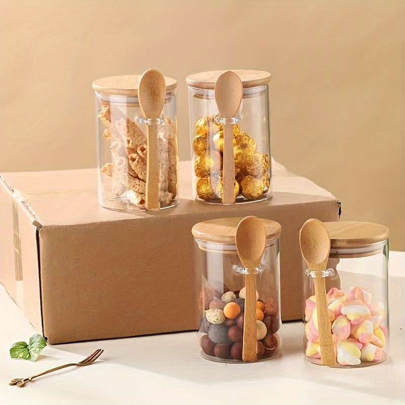 Frasco de doces de 280ml, fras - Food Storage Glass Set avaliação e preço