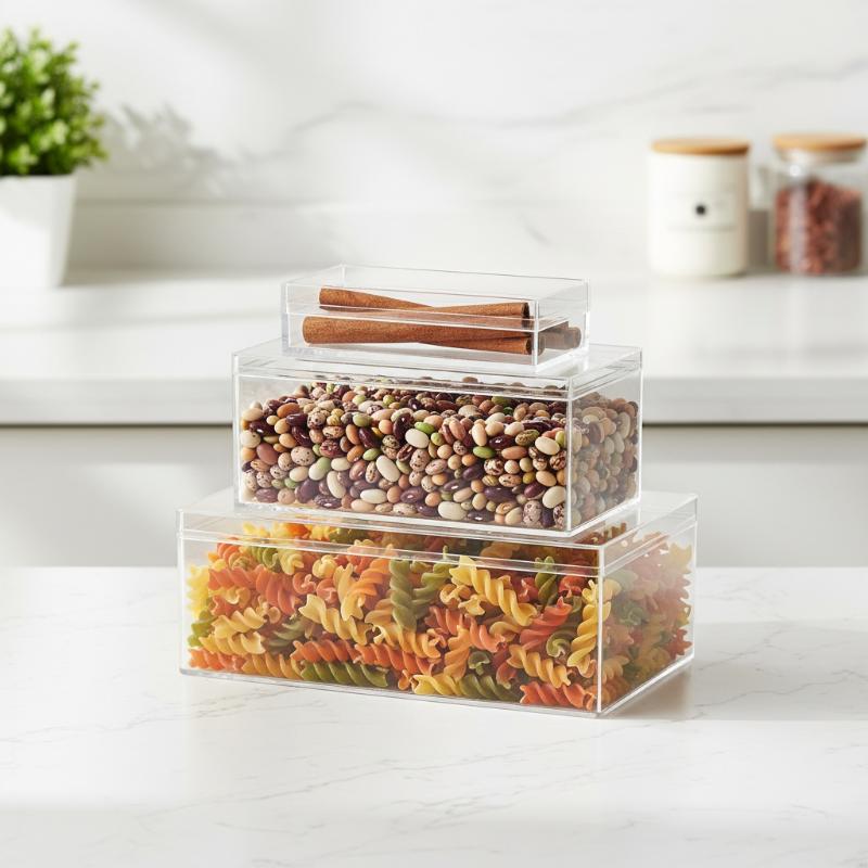 Caixa de Armazenamento Retangu - Food Storage Plants avaliação e preço