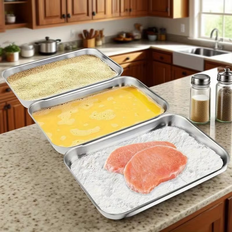 Conjunto de 3 recipientes de a - Food Storage Stainless Steel avaliação e preço