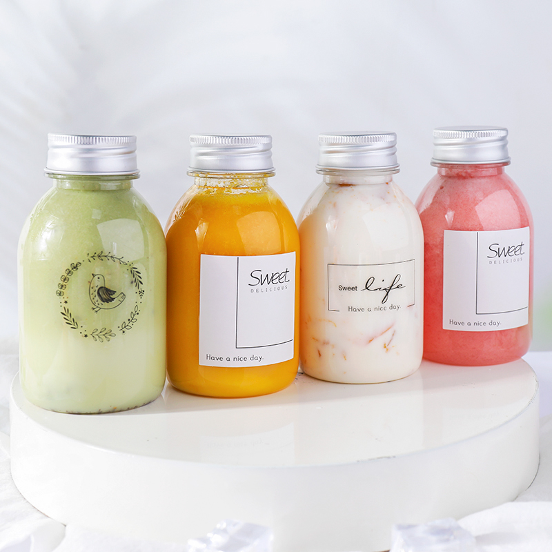 Garrafa descartável da bebida  - Food Storage Yogurt avaliação e preço