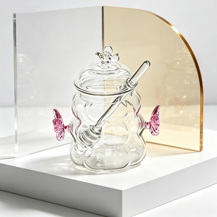 Pote de mel em vidro borossili - Food Storage Glass Set avaliação e preço
