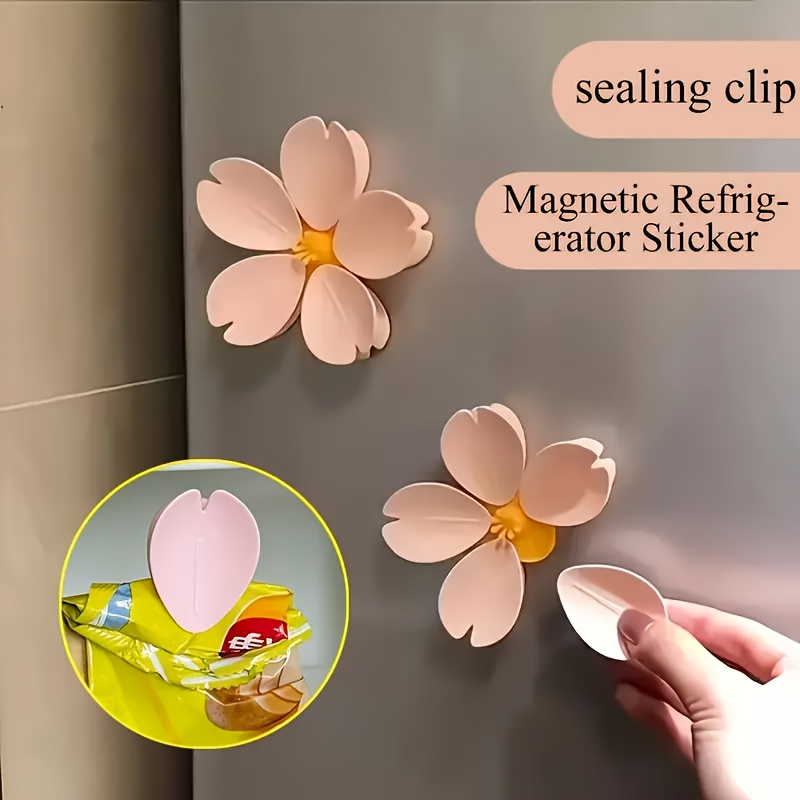 Sakura clipe magnético criativ - Food Storage Plants avaliação e preço