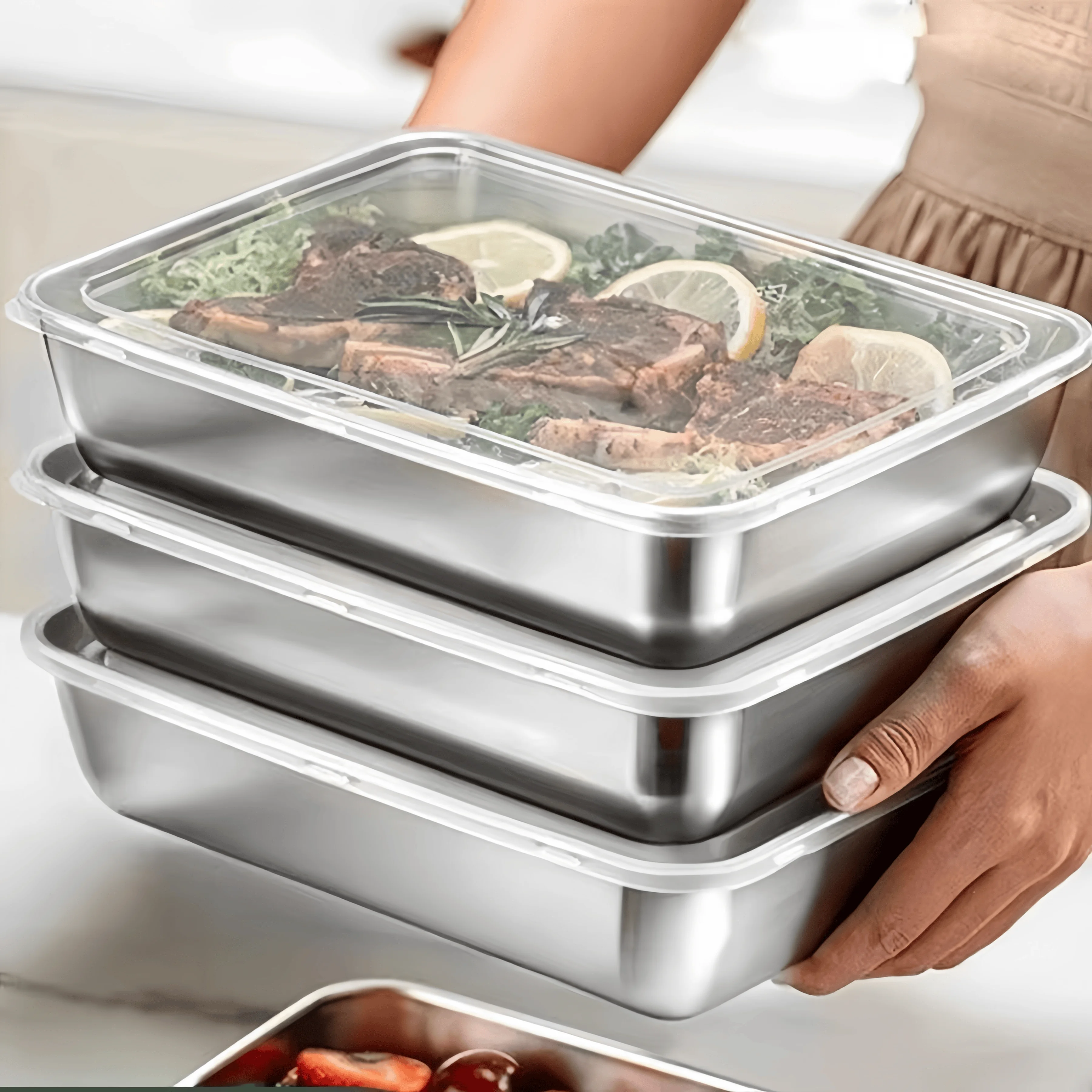 Caixa de Almoço Selada em Aço  - Food Storage Stainless Steel avaliação e preço